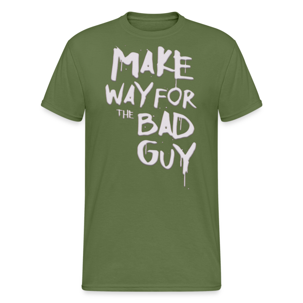 Herren MAKE WAY FOR T-Shirt Rundhals Unisex Streetwear 100% Baumwolle - Militärgrün