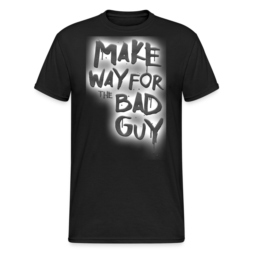 Herren MAKE WAY FOR T-Shirt Rundhals Unisex Streetwear 100% Baumwolle - Schwarz