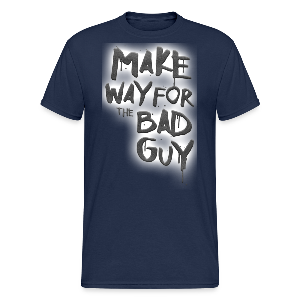 Herren MAKE WAY FOR T-Shirt Rundhals Unisex Streetwear 100% Baumwolle - Navy