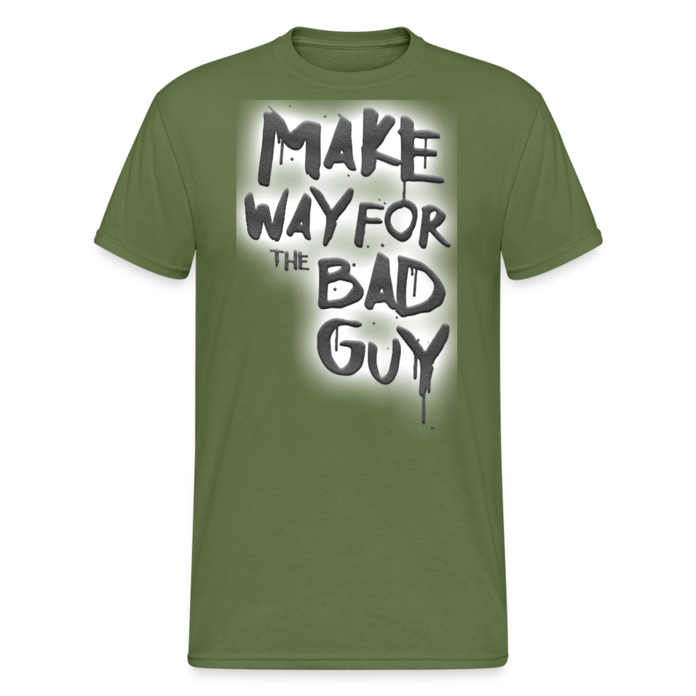 Herren MAKE WAY FOR T-Shirt Rundhals Unisex Streetwear 100% Baumwolle - Militärgrün