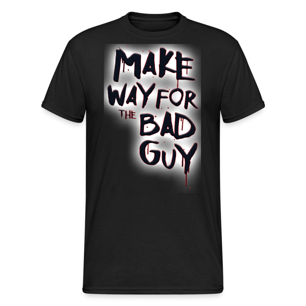 Herren MAKE WAY FOR T-Shirt Rundhals Unisex Streetwear 100% Baumwolle - Schwarz