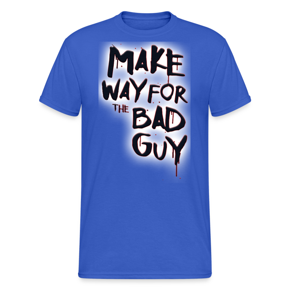Herren MAKE WAY FOR T-Shirt Rundhals Unisex Streetwear 100% Baumwolle - Königsblau