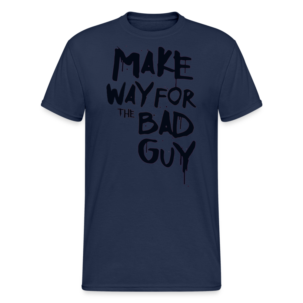 Herren MAKE WAY FOR T-Shirt Rundhals Unisex Streetwear 100% Baumwolle - Navy