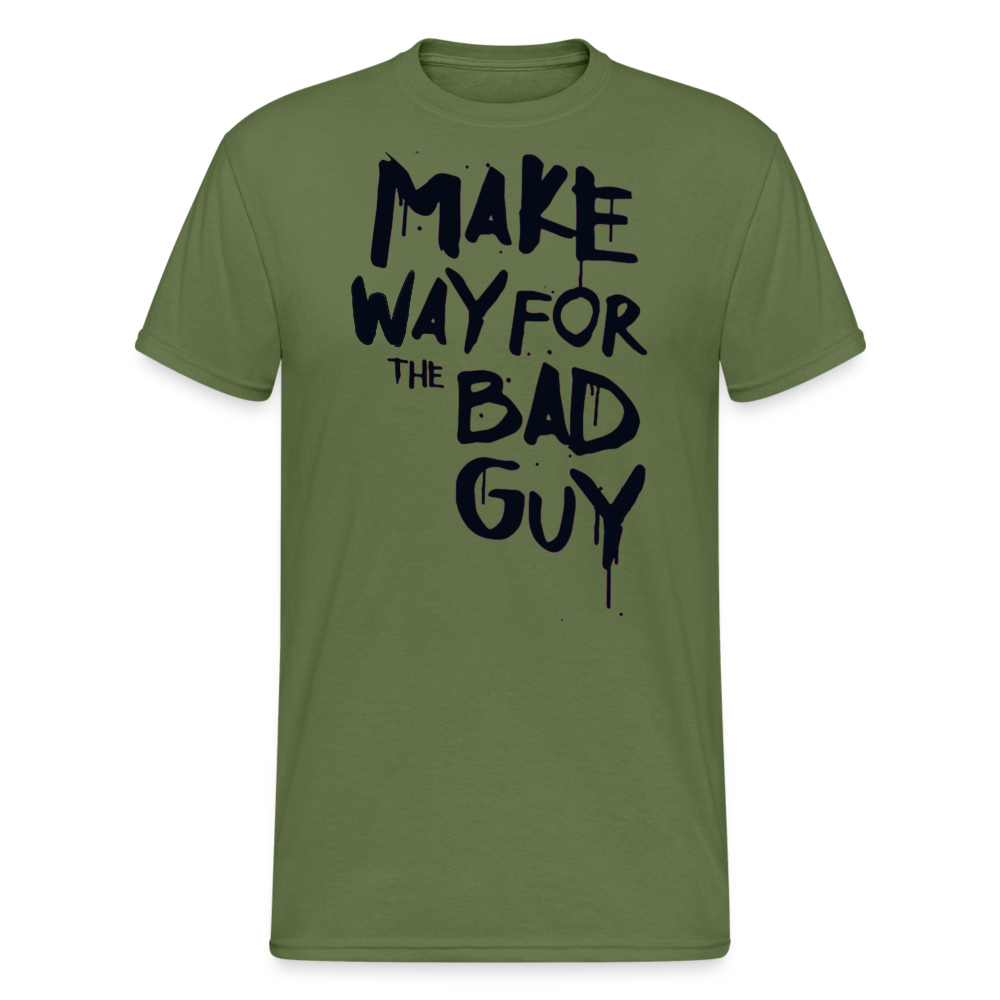 Herren MAKE WAY FOR T-Shirt Rundhals Unisex Streetwear 100% Baumwolle - Militärgrün