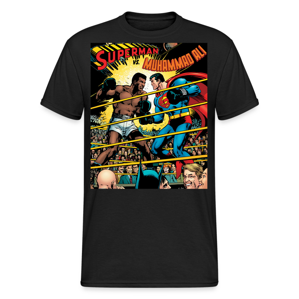 Fashion Herren Superman Mohammad Ali 3D T-Shirt Nerd Unisex Streetwear - Schwarz