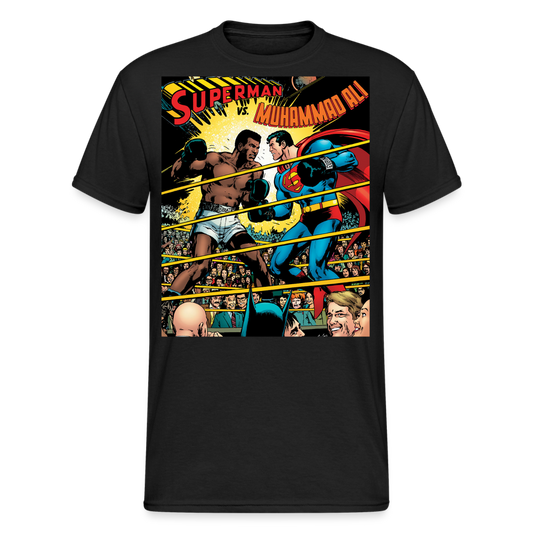 Fashion Herren Superman Mohammad Ali 3D T-Shirt Nerd Unisex Streetwear - Schwarz