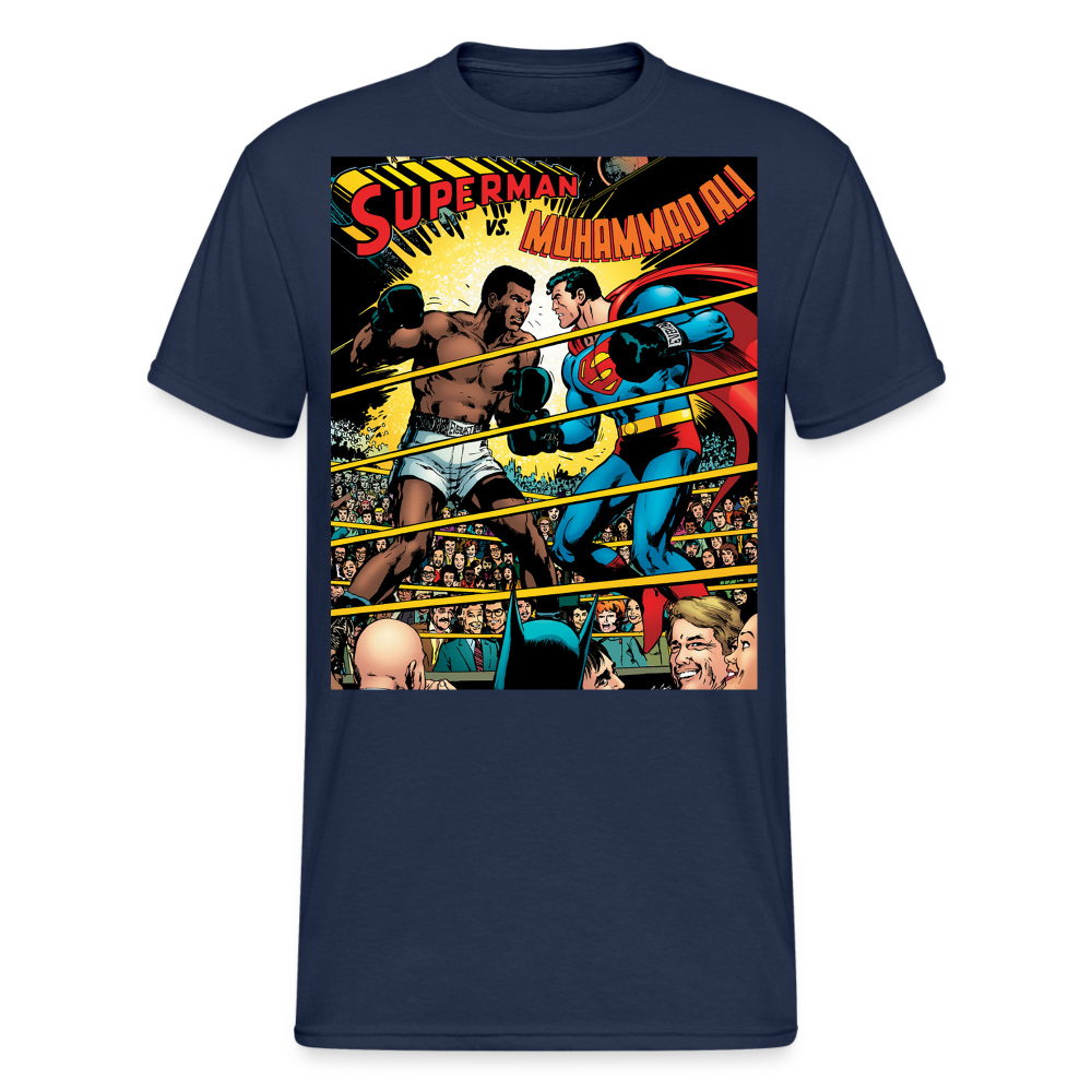 Fashion Herren Superman Mohammad Ali 3D T-Shirt Nerd Unisex Streetwear - Navy