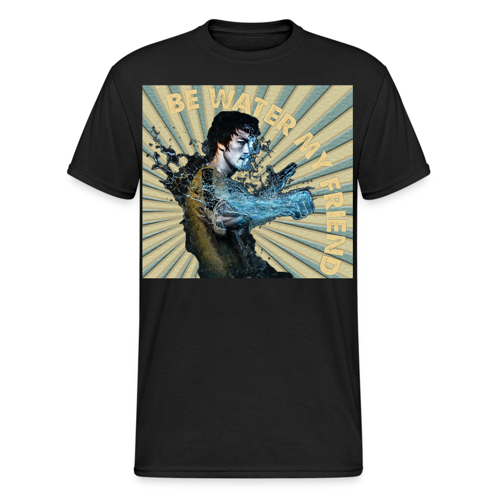 Unisex 3D-T-Shirt Streetwear Fashion Kung Fu Super Star Bruce Lee - Schwarz