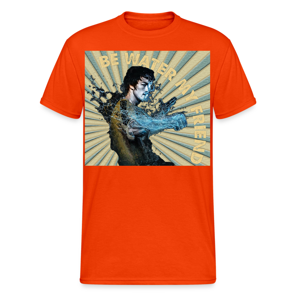 Unisex 3D-T-Shirt Streetwear Fashion Kung Fu Super Star Bruce Lee - kräftig Orange