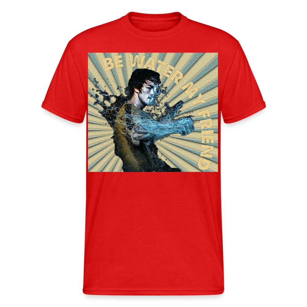 Unisex 3D-T-Shirt Streetwear Fashion Kung Fu Super Star Bruce Lee - Rot