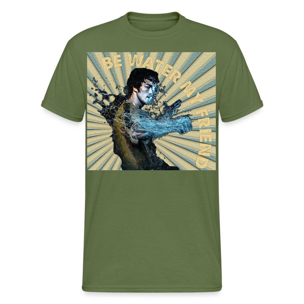 Unisex 3D-T-Shirt Streetwear Fashion Kung Fu Super Star Bruce Lee - Militärgrün