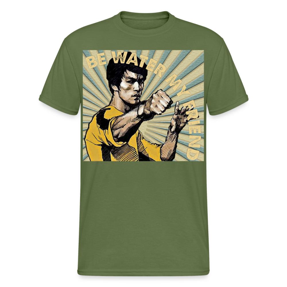 3D-T-Shirt Unisex Streetwear Fashion Kung Fu Super Star Bruce Lee - Militärgrün