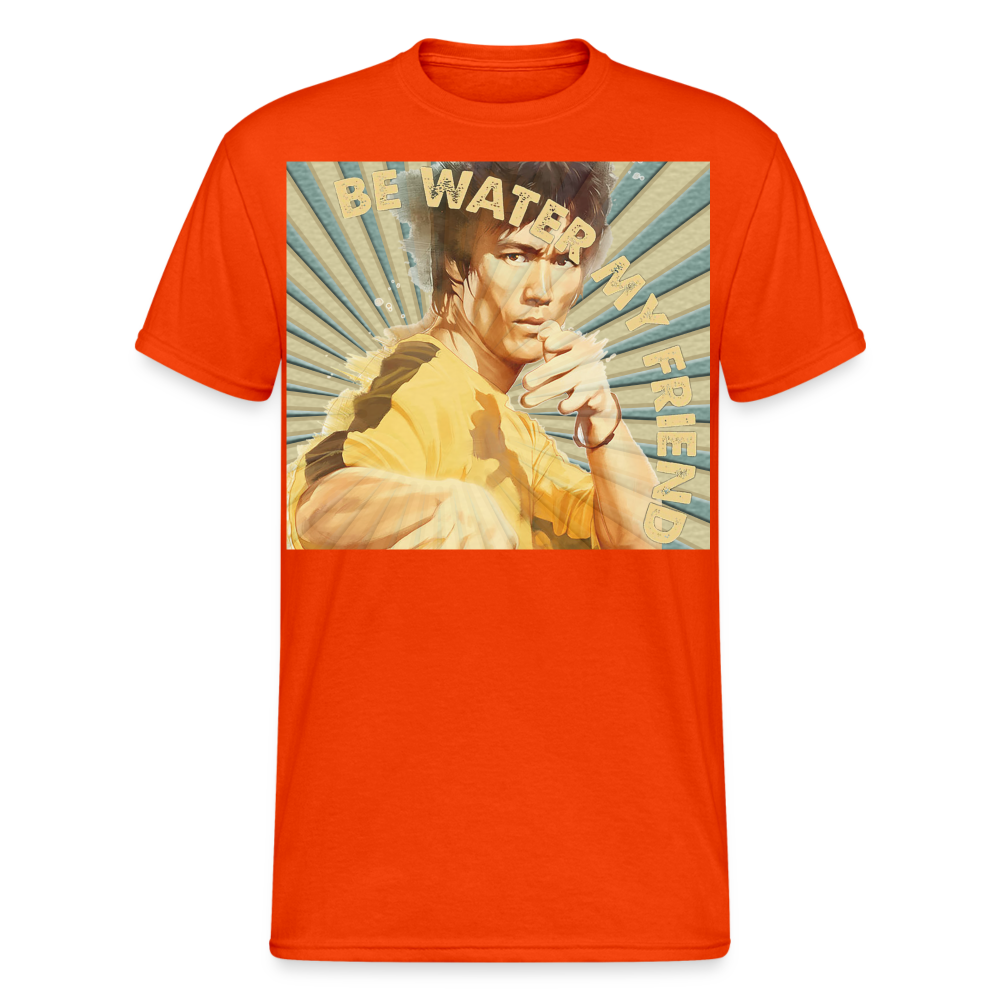 Unisex 3D-T-Shirt Streetwear Fashion Kung Fu Super Star Bruce Lee - kräftig Orange