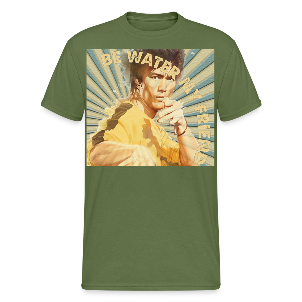Unisex 3D-T-Shirt Streetwear Fashion Kung Fu Super Star Bruce Lee - Militärgrün