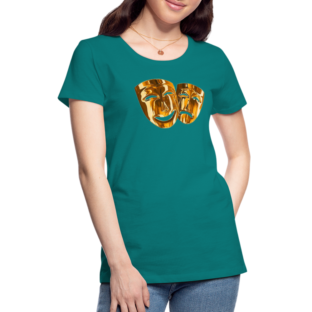 Damen Sommer Top 3D Maske T-Shirt Rundhals Streetwear lockeres Damentop - Divablau