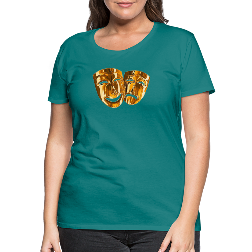 Damen Sommer Top 3D Maske T-Shirt Rundhals Streetwear lockeres Damentop - Divablau