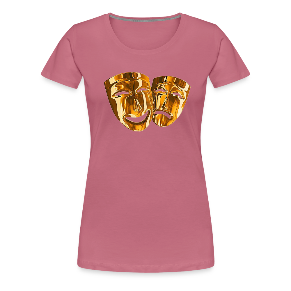 Damen Sommer Top 3D Maske T-Shirt Rundhals Streetwear lockeres Damentop - Malve