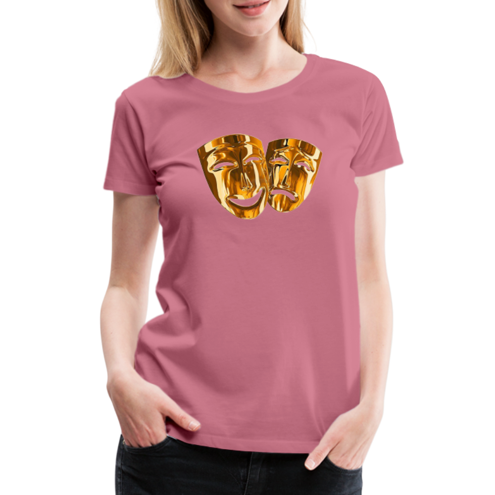 Damen Sommer Top 3D Maske T-Shirt Rundhals Streetwear lockeres Damentop - Malve