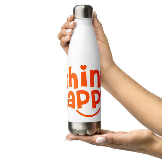 Edelstahl Trinkflasche Think Happy