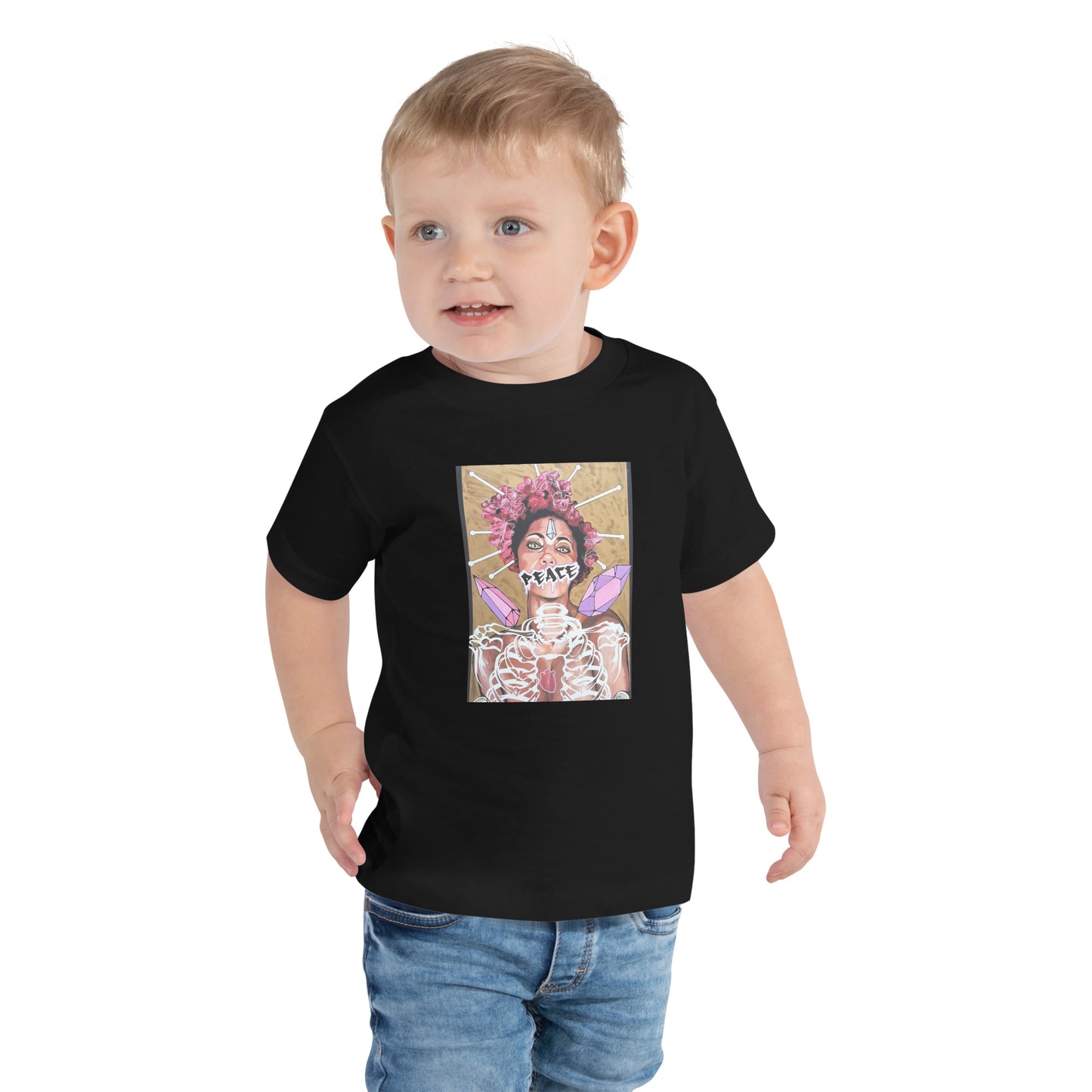Kurzärmeliges Baby-T-Shirt Peace