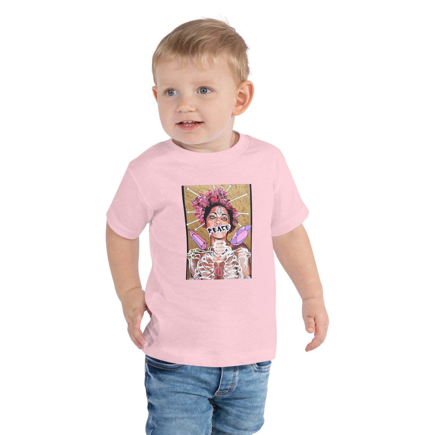 Kurzärmeliges Baby-T-Shirt Peace