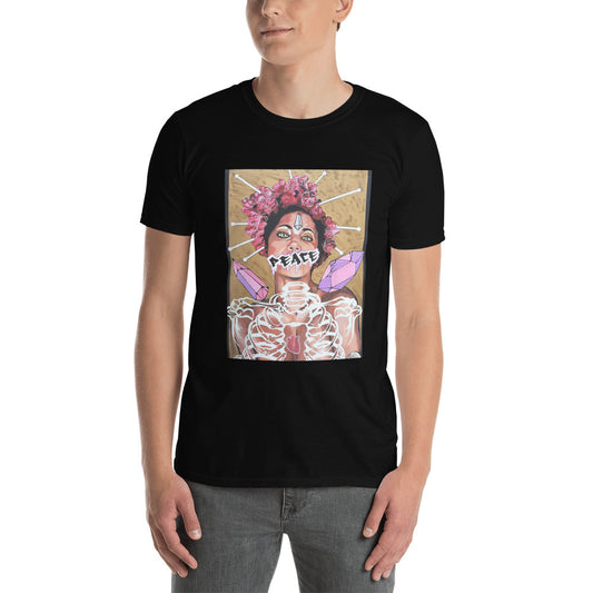 Kurzärmeliges Unisex-T-Shirt Peace