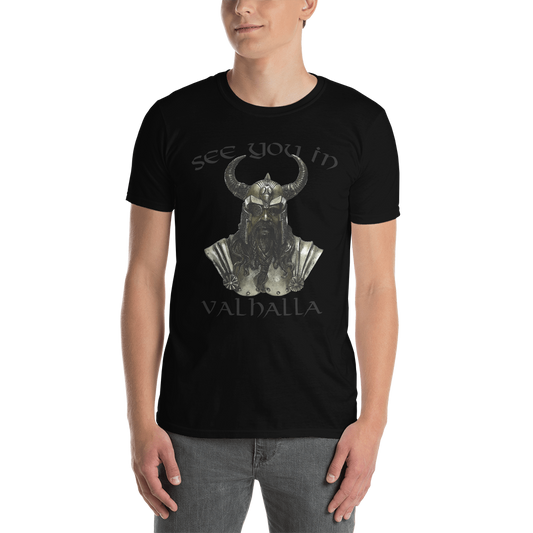 Kurzärmeliges Unisex-T-Shirt See you in Valhalla