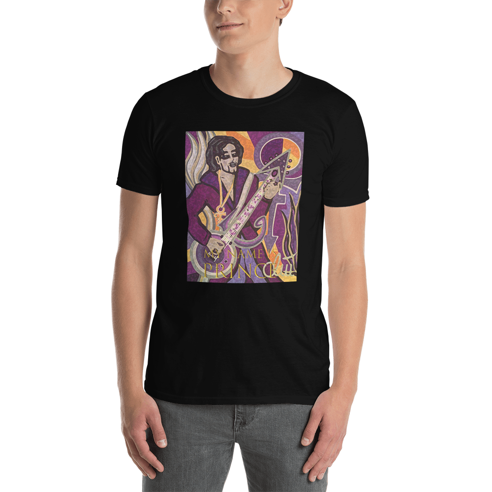 Kurzärmeliges Unisex-T-Shirt  My name is Prince