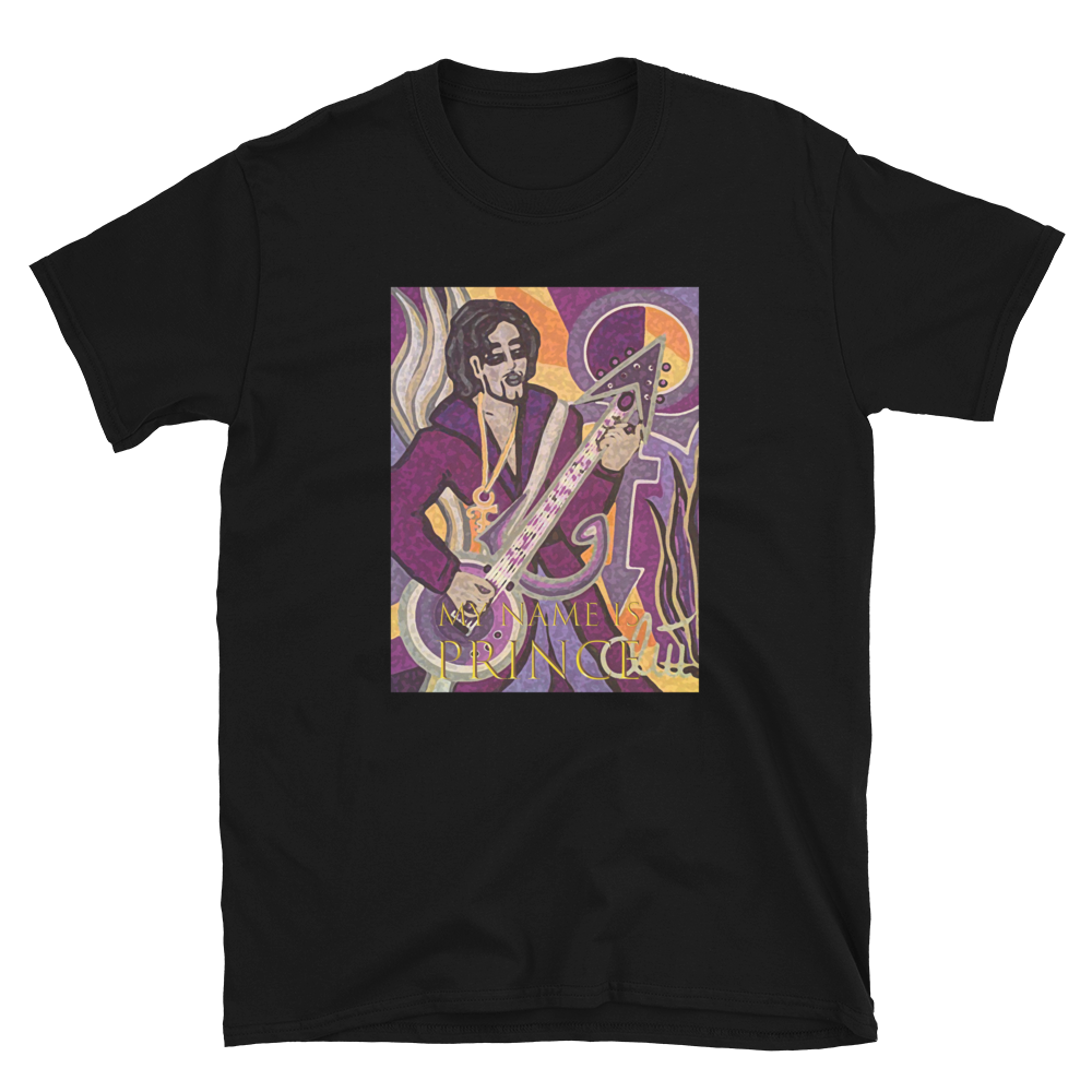 Kurzärmeliges Unisex-T-Shirt  My name is Prince
