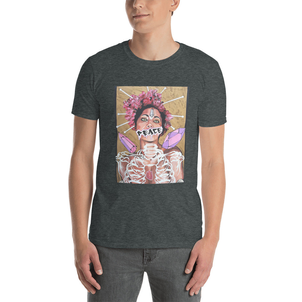 Kurzärmeliges Unisex-T-Shirt Peace