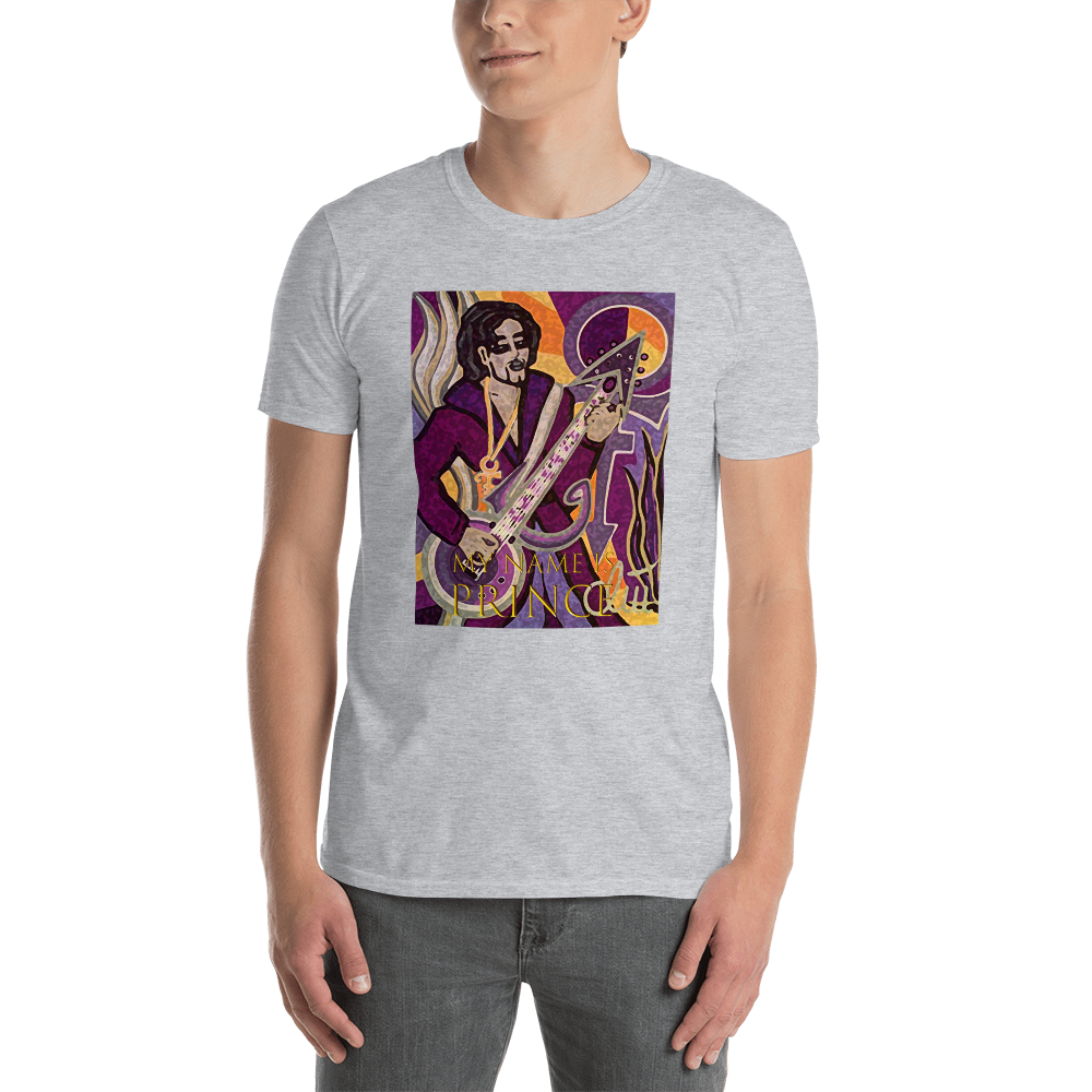 Kurzärmeliges Unisex-T-Shirt  My name is Prince