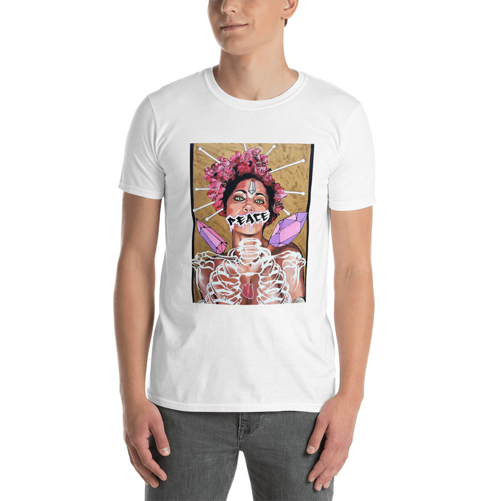 Kurzärmeliges Unisex-T-Shirt Peace