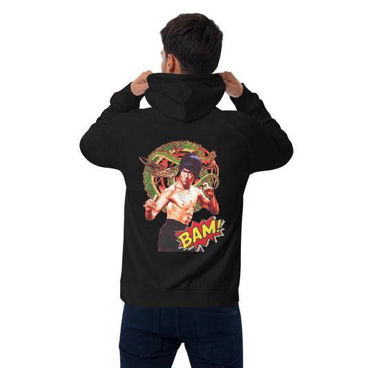 Unisex Bio-Raglan-Hoodie Bruce Lee