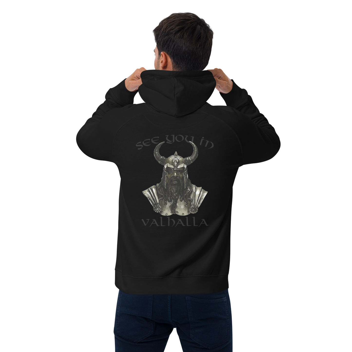 Unisex Bio-Raglan-Hoodie See you in Valhalla
