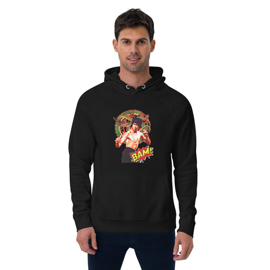 Unisex Bio-Raglan-Hoodie Bruce Lee