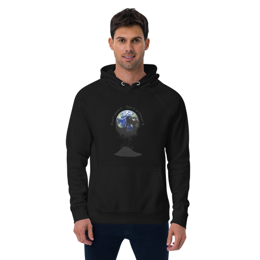 Unisex Bio-Raglan-Hoodie Don't waste it. There is no Planet B.