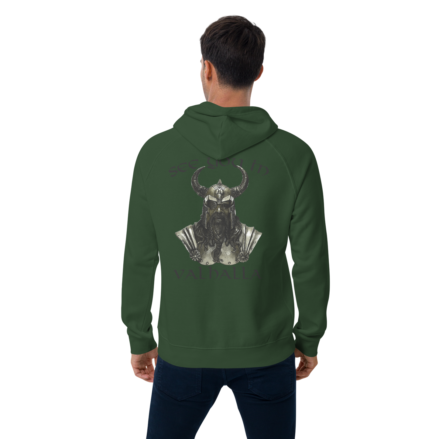 Unisex Bio-Raglan-Hoodie See you in Valhalla