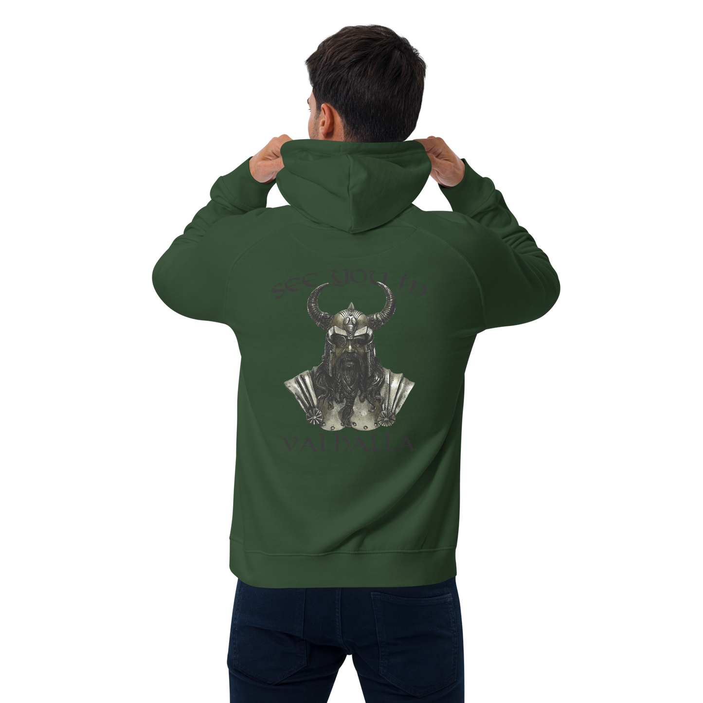 Unisex Bio-Raglan-Hoodie See you in Valhalla