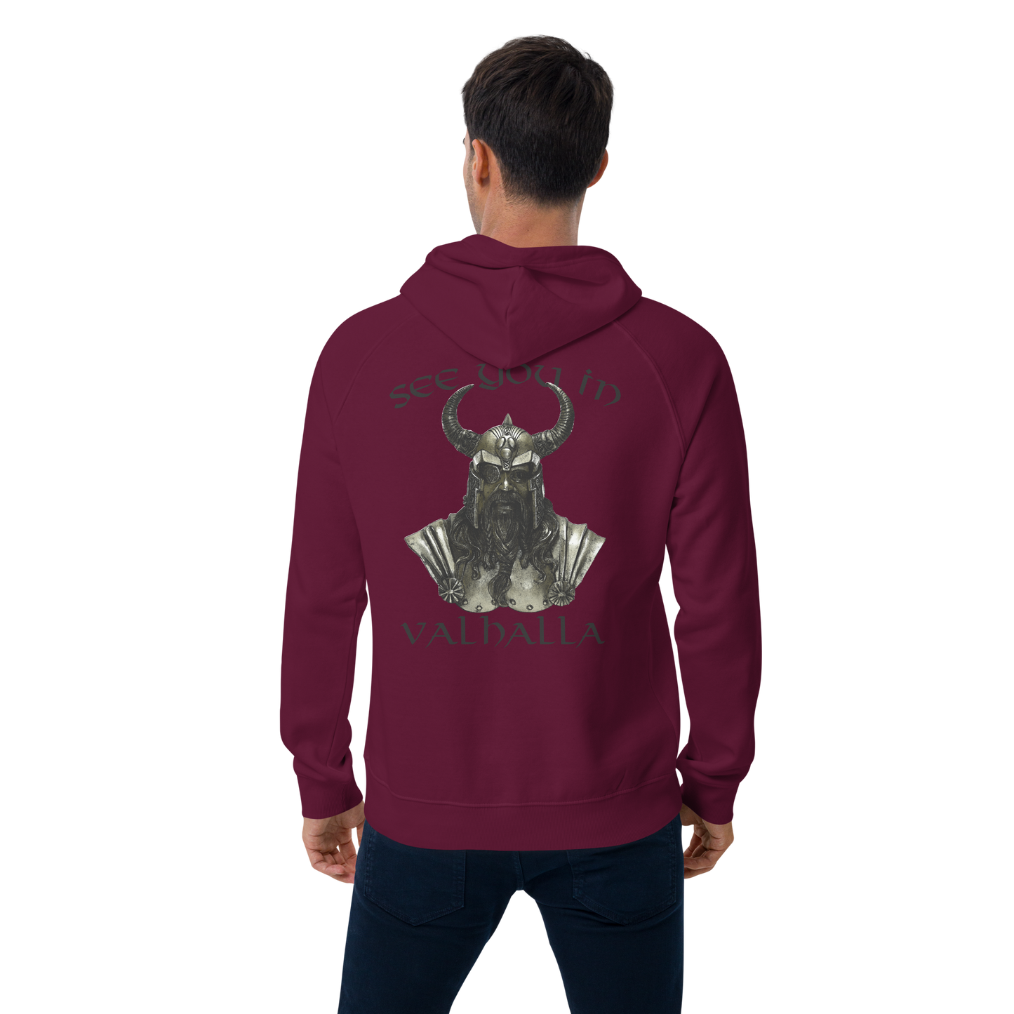 Unisex Bio-Raglan-Hoodie See you in Valhalla