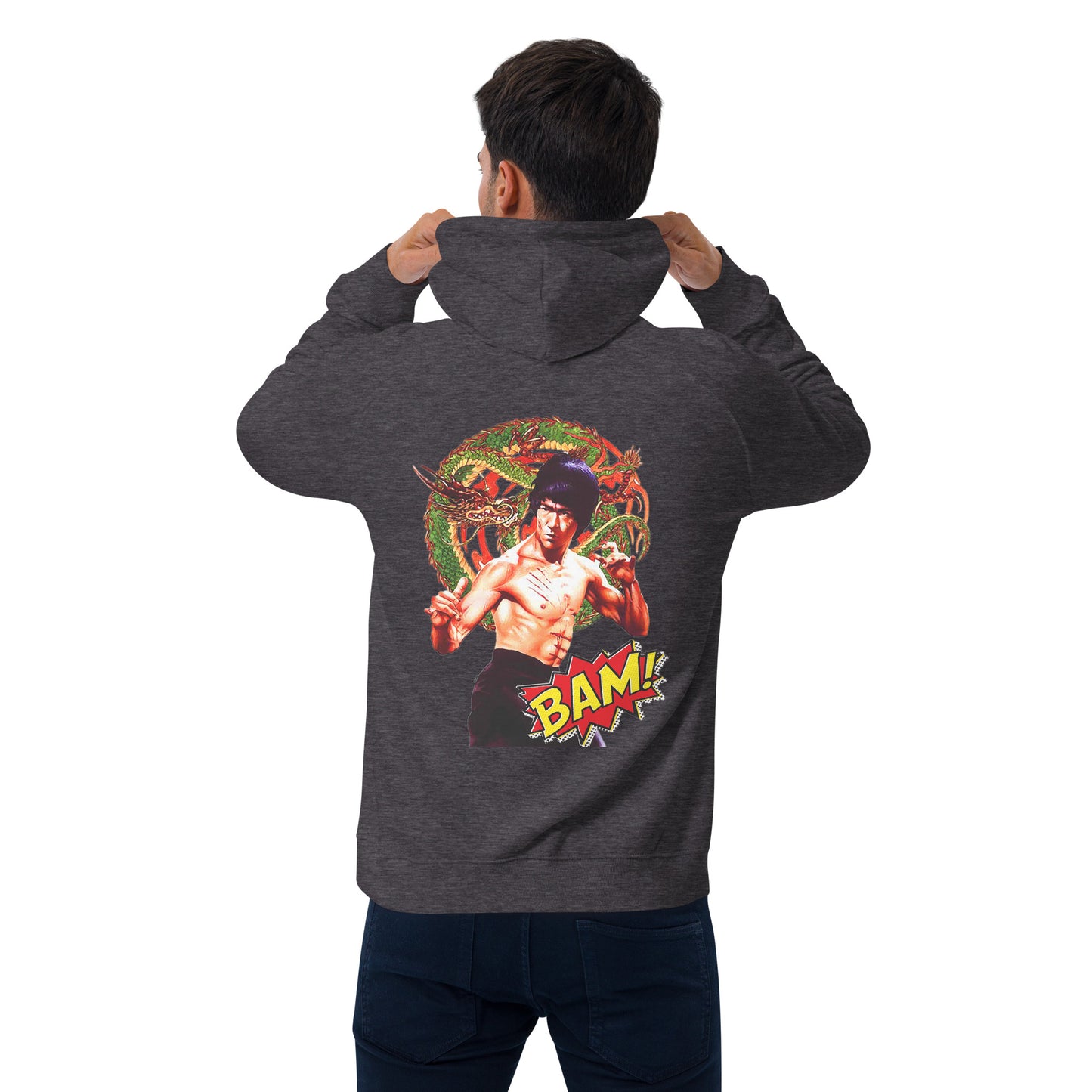 Unisex Bio-Raglan-Hoodie Bruce Lee