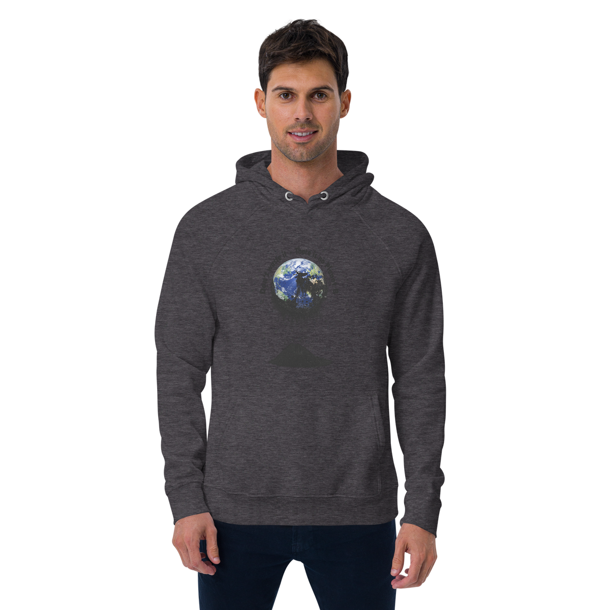 Unisex Bio-Raglan-Hoodie Don't waste it. There is no Planet B.