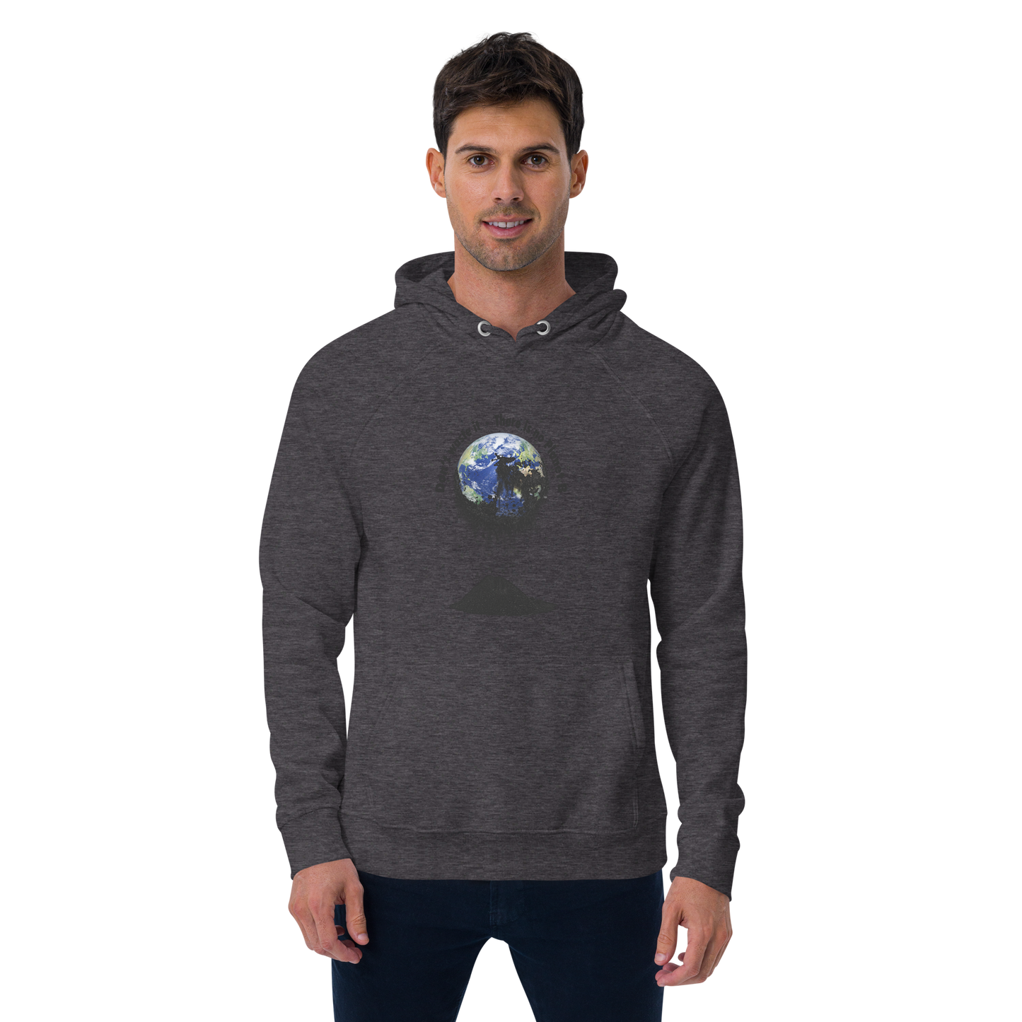 Unisex Bio-Raglan-Hoodie Don't waste it. There is no Planet B.