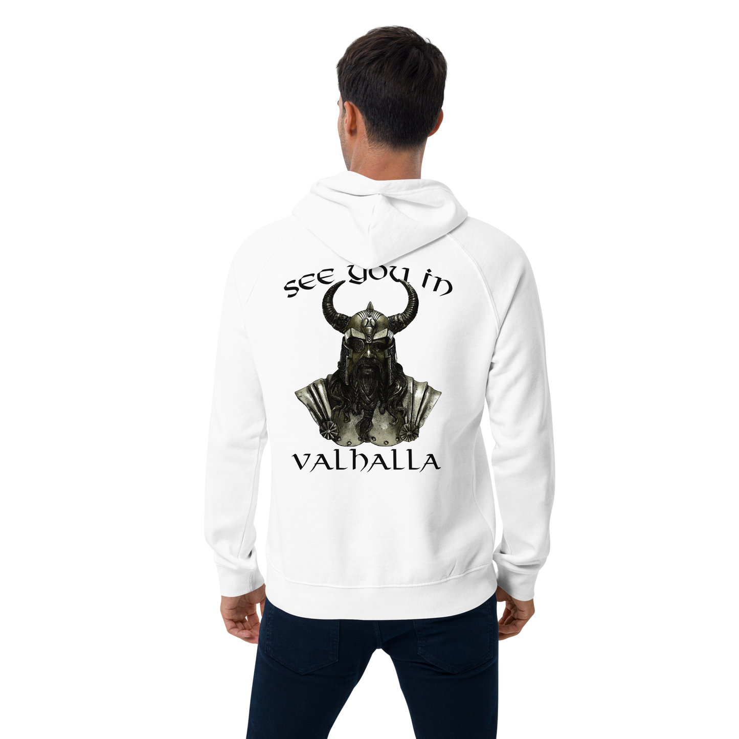 Unisex Bio-Raglan-Hoodie See you in Valhalla