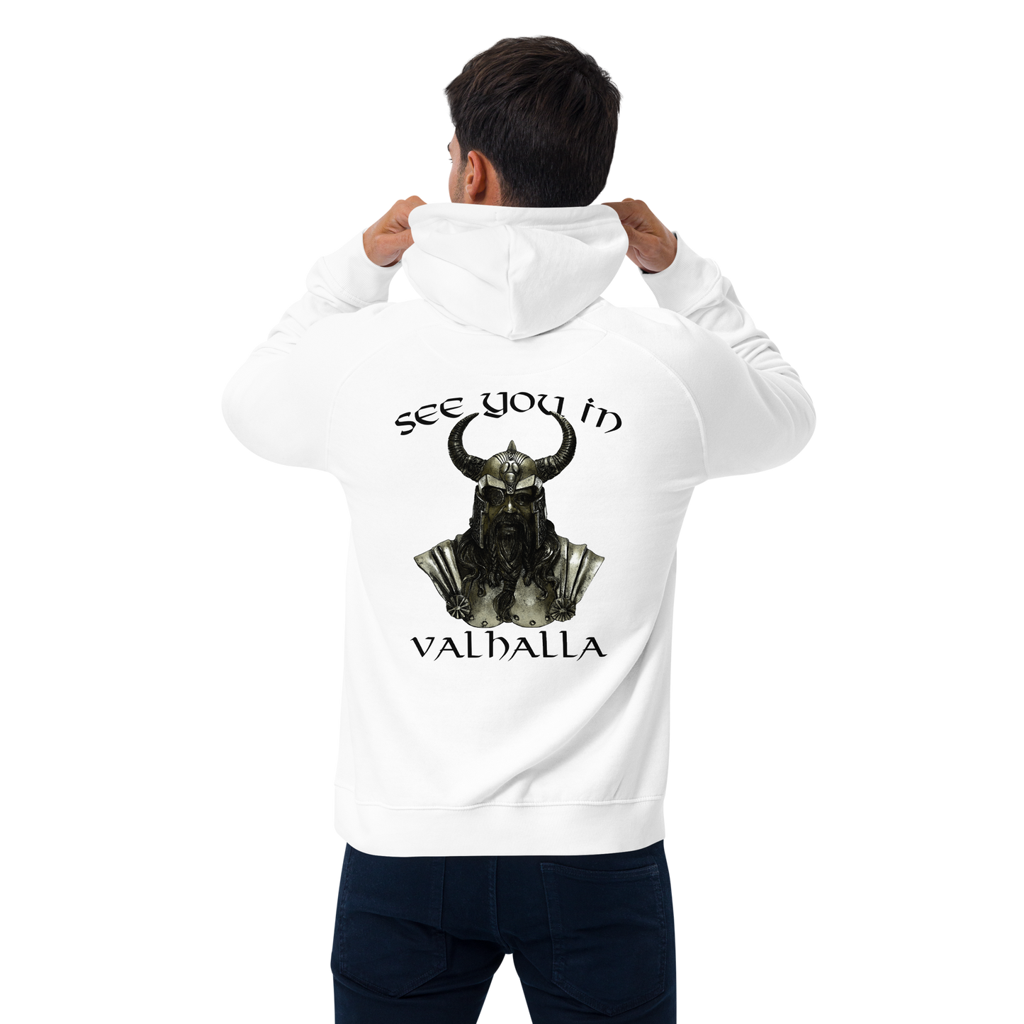 Unisex Bio-Raglan-Hoodie See you in Valhalla