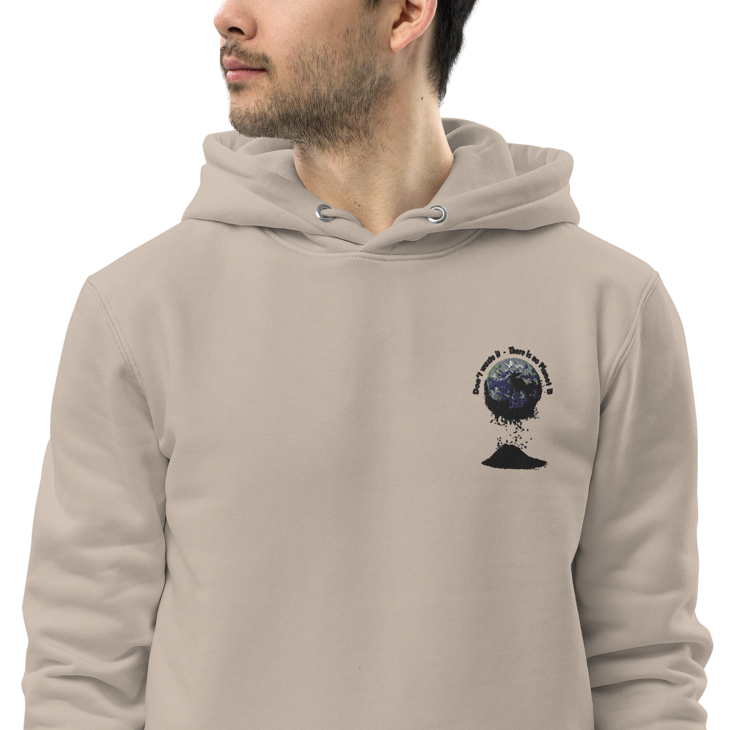 Umweltfreundlicher Unisex-Kapuzenpullover  Don't waste it. There is no Planet B.