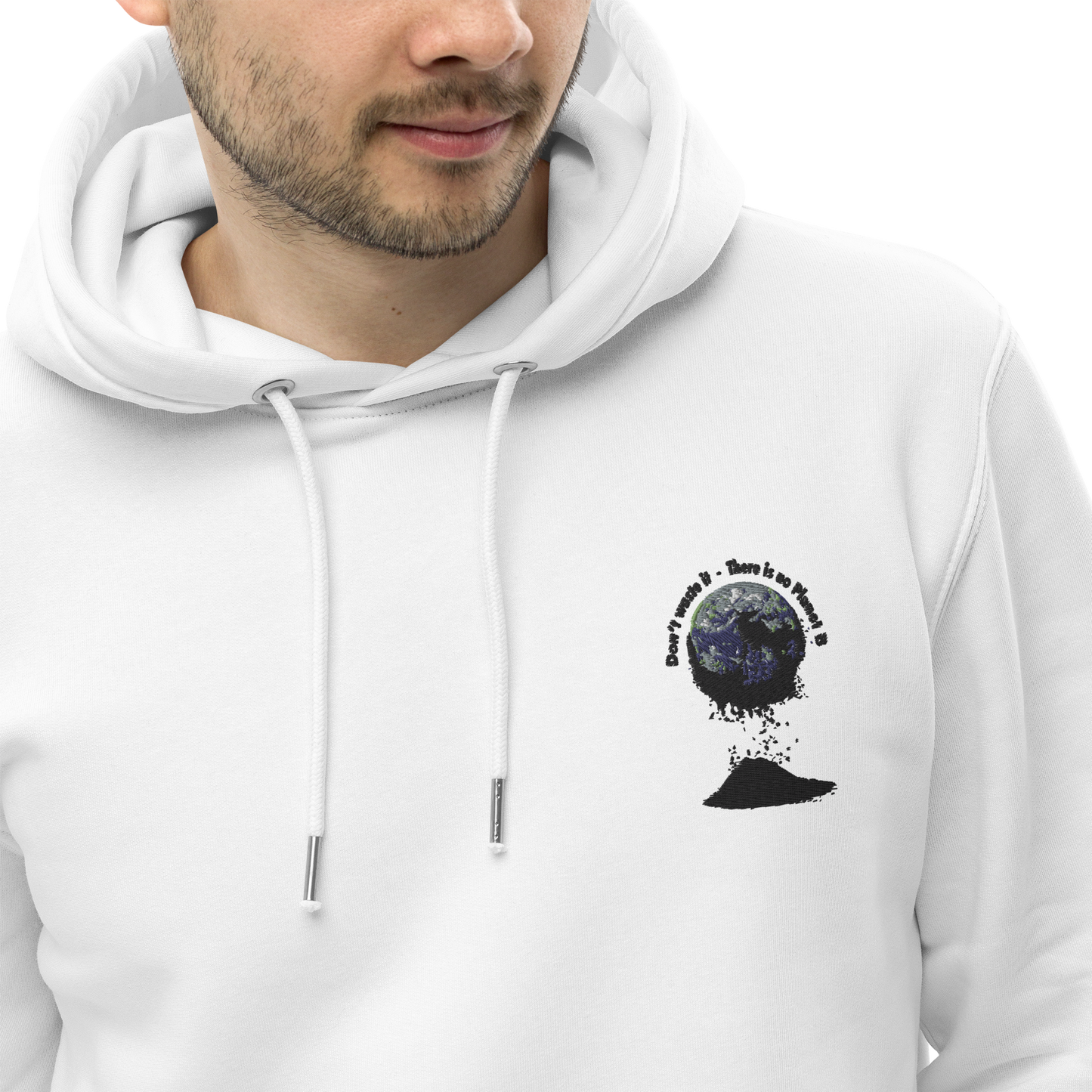 Umweltfreundlicher Unisex-Kapuzenpullover  Don't waste it. There is no Planet B.