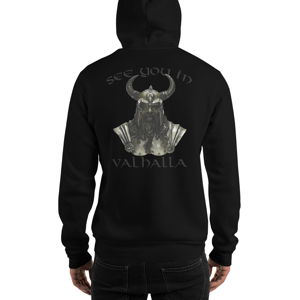 Unisex-Kapuzenpullover See you in Valhalla