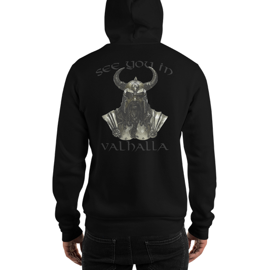 Unisex-Kapuzenpullover See you in Valhalla
