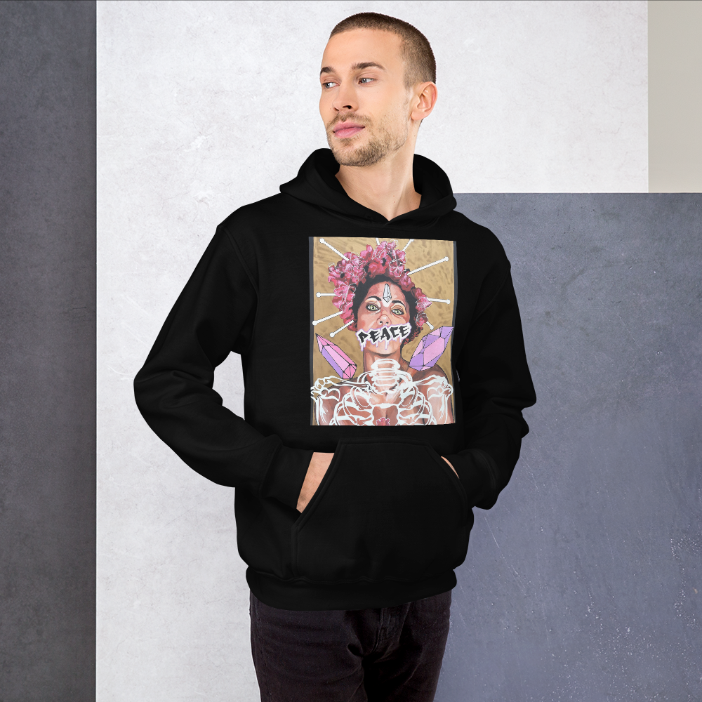 Unisex-Kapuzenpullover Frau Peace