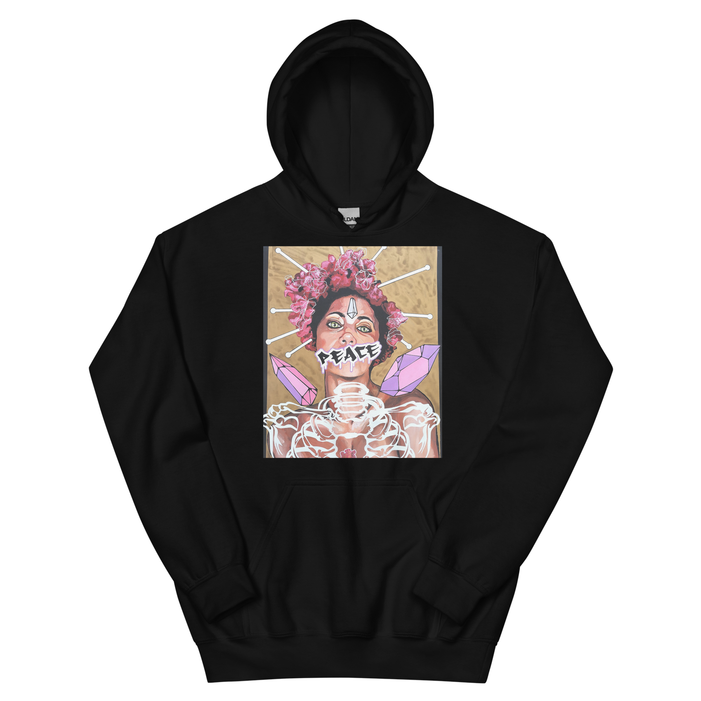 Unisex-Kapuzenpullover Frau Peace